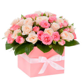 Цветы в коробке "Для любимой"